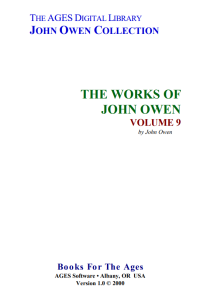 The Works of John Owen Volume 9